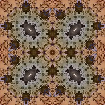 Seamless abstract square pattern. Watercolor and alcohol ink. Author's patter Illustrazione stock
