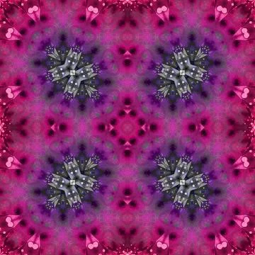 Seamless abstract square pattern. Watercolor and alcohol ink. Author's patter Stock Illustration