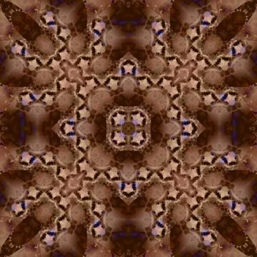 Seamless abstract square pattern. Watercolor and alcohol ink. Author's patter Illustrazione stock