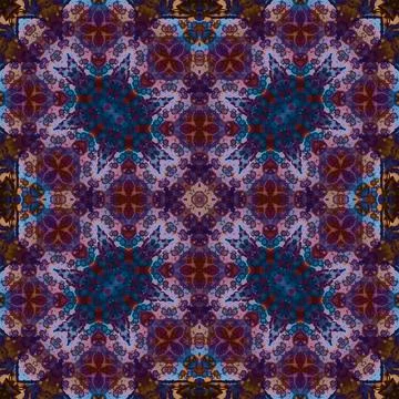 Seamless abstract square pattern. Watercolor and alcohol ink. Author's patter Illustrazione stock