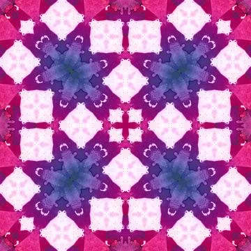 Seamless abstract square pattern. Watercolor and alcohol ink. Author's patter Stock Illustration