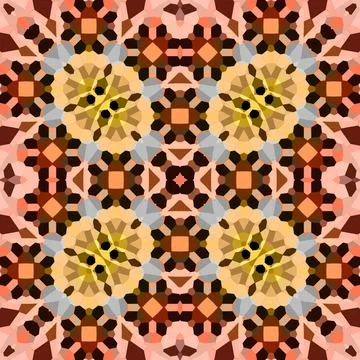 Seamless abstract square pattern. Watercolor and alcohol ink. Author's patter Illustrazione stock