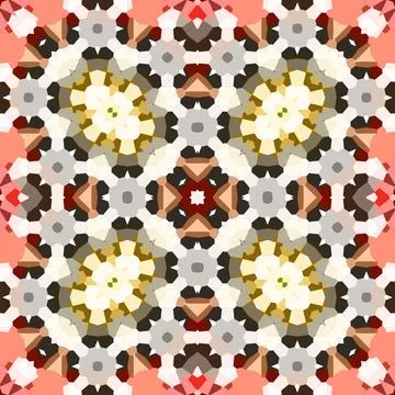 Seamless abstract square pattern. Watercolor and alcohol ink. Author's patter Foto stock