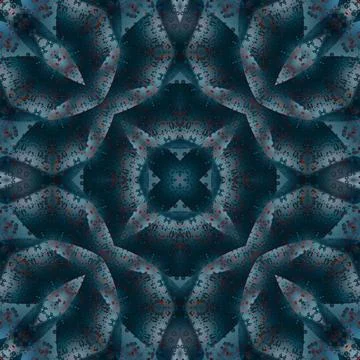 Seamless abstract square pattern. Watercolor and alcohol ink. Author's patter Stock Photos