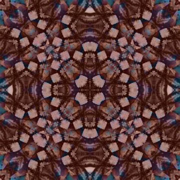 Seamless abstract square pattern. Watercolor and alcohol ink. Author's patter Stock Photos