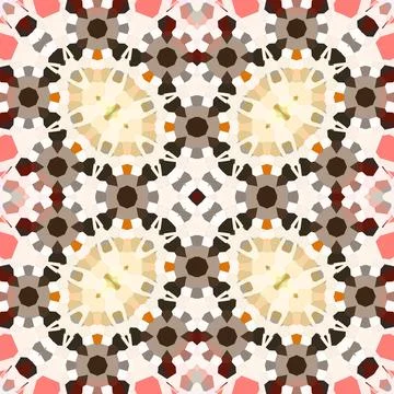 Seamless abstract square pattern. Watercolor and alcohol ink. Author's patter Stock Photos