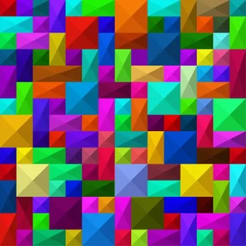 Seamless abstract squares pattern Stock Illustration
