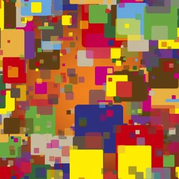 Seamless abstract squares texture. Vector colorful texture. Stock Illustration