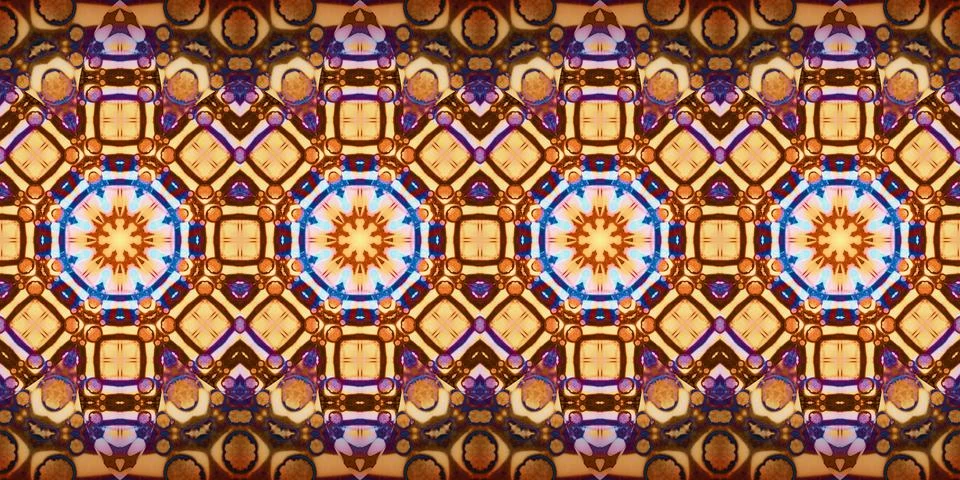 Seamless abstract stripe pattern. Wide seamless texture. Kaleidoscope Stock Photos