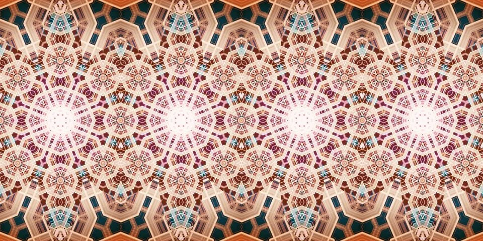 Seamless abstract stripe pattern. Wide seamless texture. Kaleidoscope Stock Photos