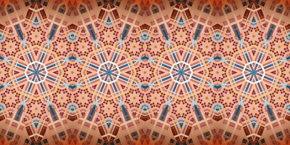 Seamless abstract stripe pattern. Wide seamless texture. Kaleidoscope Stock Photos