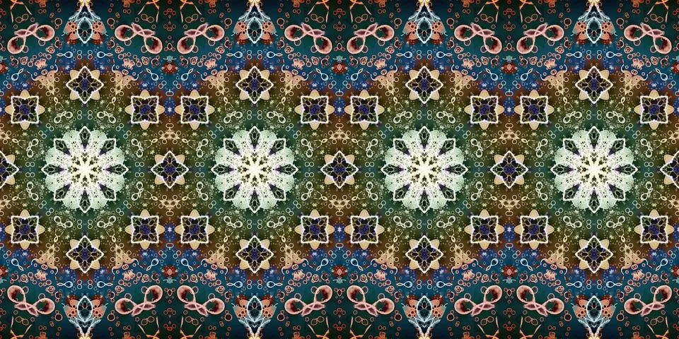 Seamless abstract stripe pattern. Wide seamless texture. Kaleidoscope Stock Photos