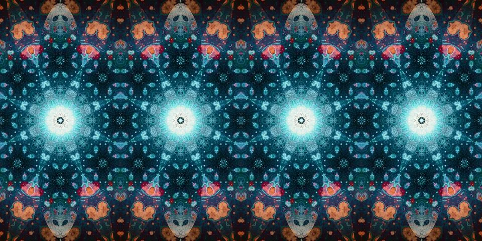 Seamless abstract stripe pattern. Wide seamless texture. Kaleidoscope Stock Photos