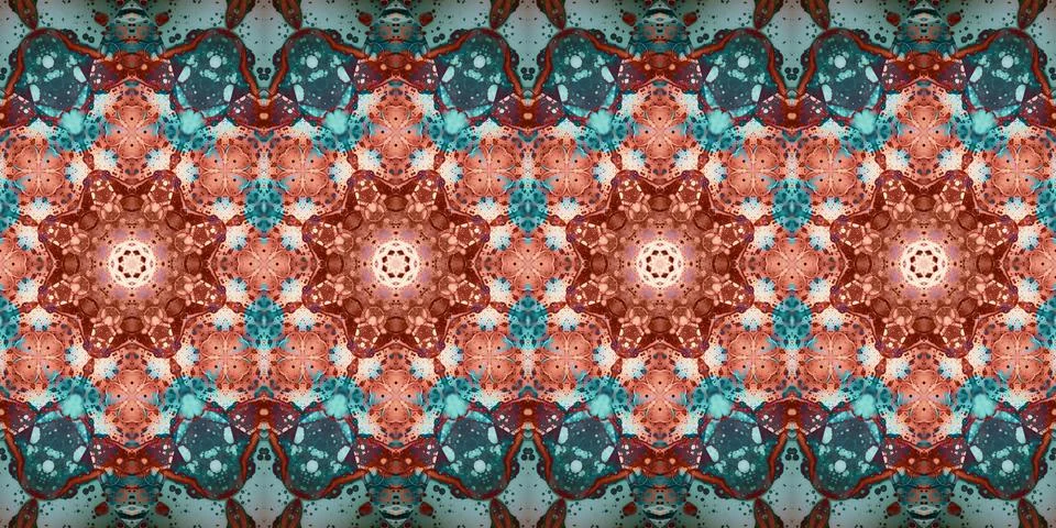 Seamless abstract stripe pattern. Wide seamless texture. Kaleidoscope Stock Photos