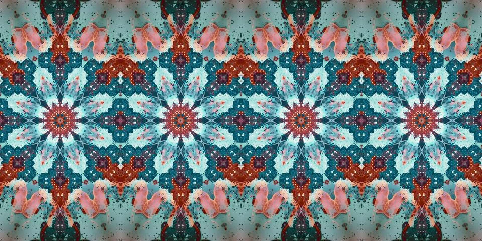 Seamless abstract stripe pattern. Wide seamless texture. Kaleidoscope Stock Photos