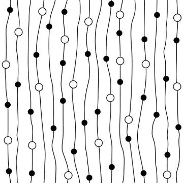 Seamless abstract striped pattern with beads Stock-Illustration