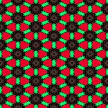 Seamless abstract symmetrical hexagonal structure of black dots connected wit Stock Illustration