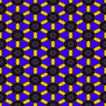 Seamless abstract symmetrical hexagonal structure Stock Illustration