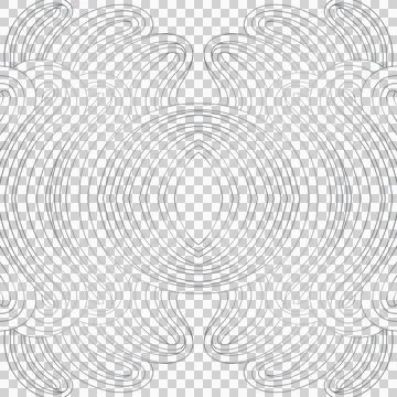 Seamless abstract symmetrical linear pattern Stock Illustration