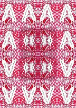 Seamless abstract symmetrical pattern. Created on the basis of drawing Stock Illustration