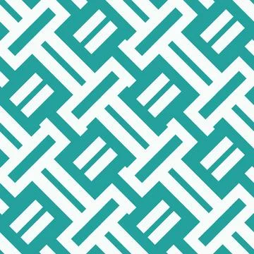 Seamless Abstract Teal Geometric Pattern イラスト素材