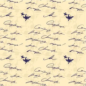 Seamless abstract text pattern Stockillustratie