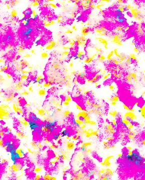 Seamless abstract textural background. Neon shades of pink and yellow. Stock Illustration