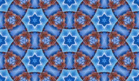 Seamless abstract texture in blue and dark red Stock Illustration