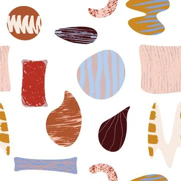 Seamless abstract texture nude pattern 스톡 일러스트