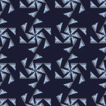 Seamless abstract triangle mosaic pattern, multicolor vector seamless backgro Stock Illustration