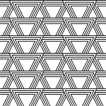 Seamless abstract triangle pattern. Stock Illustration