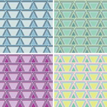 Seamless abstract triangle pattern. Stock Illustration