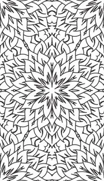 Seamless Abstract Tribal Pattern. Hand Drawn Ethnic Texture. Vector Illustrat Stock Illustration
