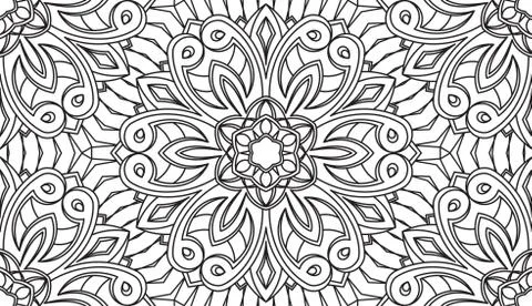 Seamless Abstract Tribal Pattern. Hand Drawn Ethnic Texture. Vector Illustrat Illustrazione stock