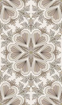 Seamless abstract tribal pattern. Hand drawn ethnic texture, vector illustrat Stock Illustration