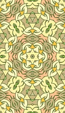 Seamless abstract tribal pattern. Hand drawn ethnic texture, vector illustrat Stock Illustration