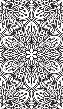 Seamless Abstract Tribal Pattern. Hand Drawn Ethnic Texture. Vector Illustrat Ilustración de archivo