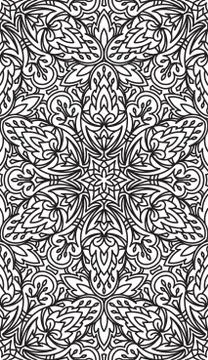 Seamless Abstract Tribal Pattern. Hand Drawn Ethnic Texture. Vector Illustrat イラスト素材