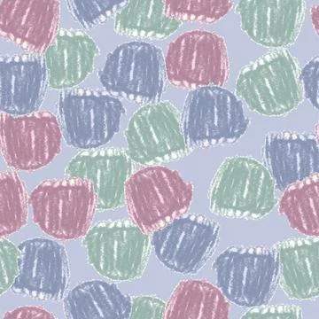 Seamless abstract tulip flowers pattern background , greeting card or fabric Stock Illustration