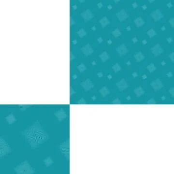 Seamless abstract turquoise geometric pattern with pattern unit. Stock Illustration