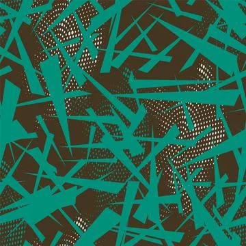 Seamless abstract urban pattern with chaotic triangle geometry elements  Illustrazione stock