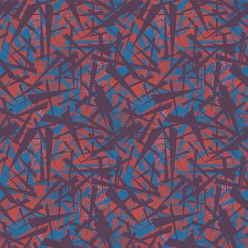 Seamless abstract urban pattern with chaotic triangle geometry elements  Illustrazione stock