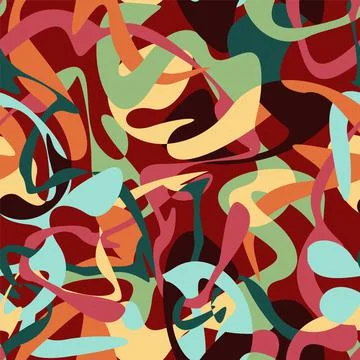 Seamless abstract urban pattern with creative vector wave shapes Illustrazione stock