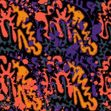 Seamless abstract urban pattern with creative vector wave shapes 스톡 일러스트