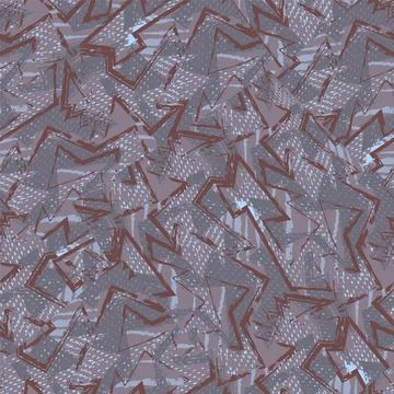 Seamless abstract urban pattern with curved geometry elementsand grunge curved l Illustrazione stock