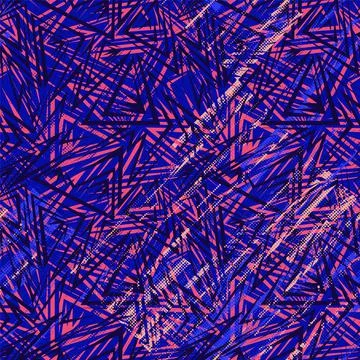 Seamless abstract urban pattern with curved geometry elements Stock Illustration