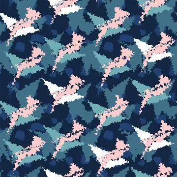 Seamless abstract urban pattern with curved elements Stock Illustration