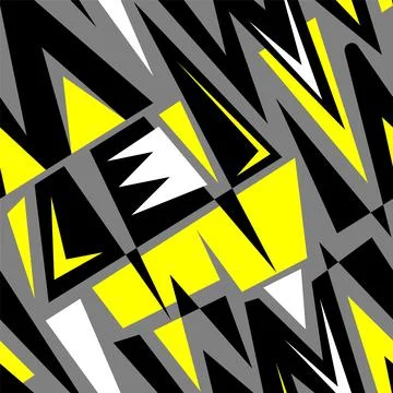 Seamless abstract urban pattern with geometry curved elenets Stock Illustration