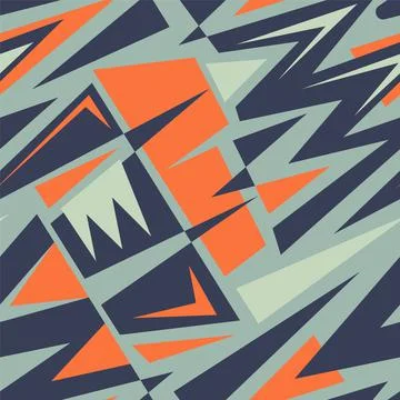 Seamless abstract urban pattern with geometry curved elenets Stock Illustration