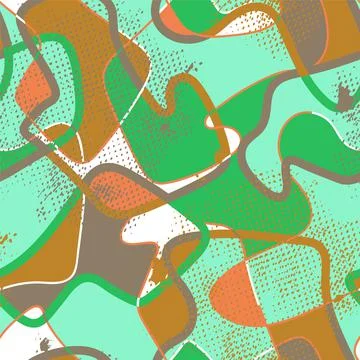 Seamless abstract vector backdrop  with colorful unique geometry pattern Illustrazione stock